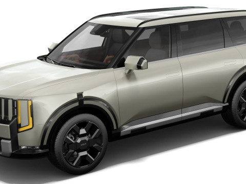 Kia Telluride 2027 with interior 3D Model