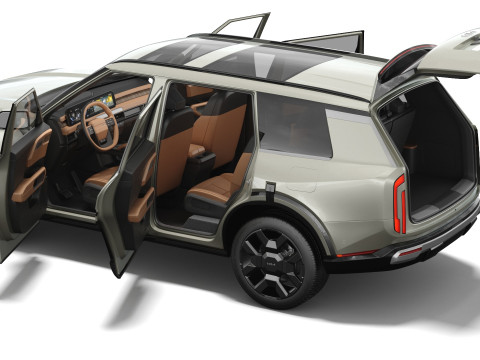 Kia Telluride 2027 with interior 3D Model