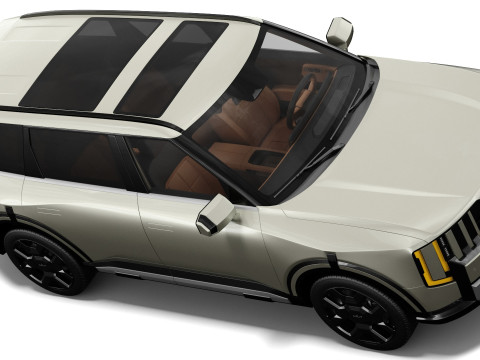 Kia Telluride 2027 with interior 3D Model