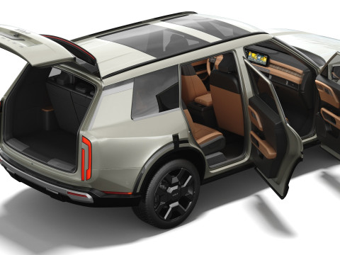 Kia Telluride 2027 with interior 3D Model
