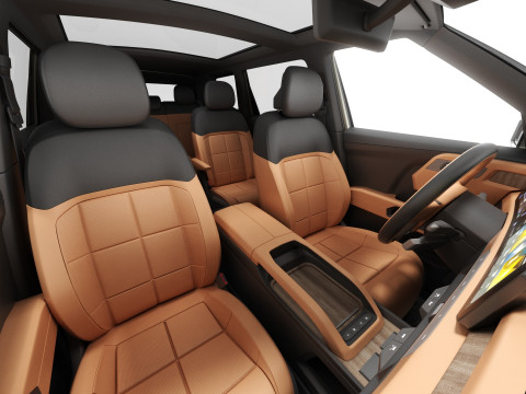 Kia Telluride 2027 with interior 3D Model