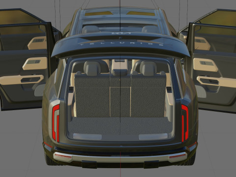 Kia Telluride 2027 with interior 3D Model