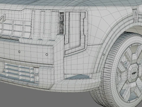 Kia Telluride 2027 with interior 3D Model