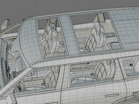 Kia Telluride 2027 with interior 3D Model