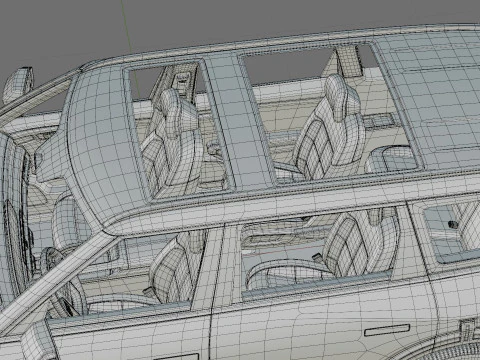 Kia Telluride 2027 with interior 3D Model