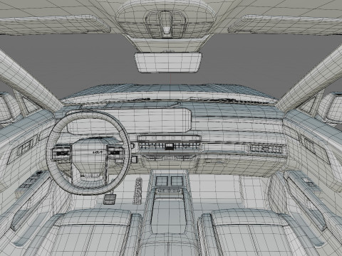 Kia Telluride 2027 with interior 3D Model