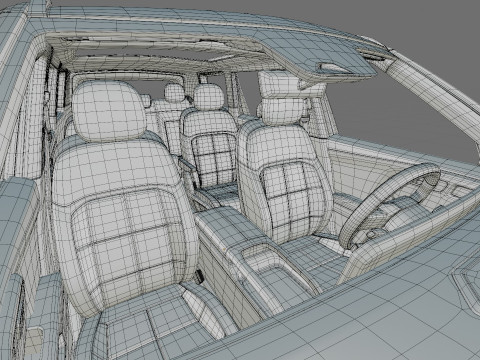 Kia Telluride 2027 with interior 3D Model