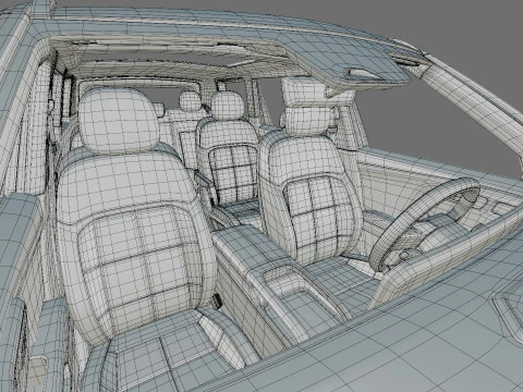 Kia Telluride 2027 with interior 3D Model