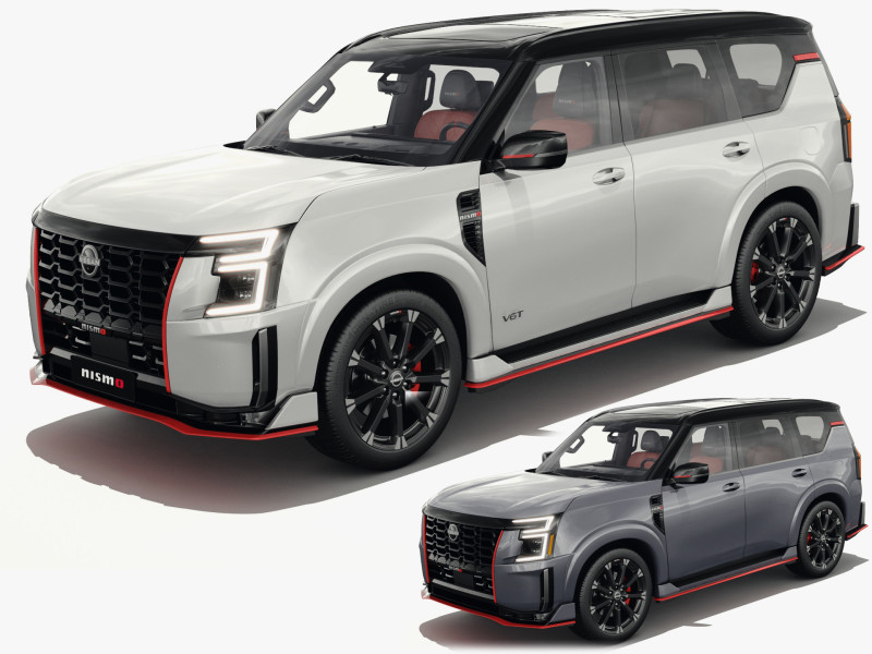 Nissan Patrol Nismo 和 Armada Nismo 2026 带内饰 3D 模型 .c4d .max .obj .3ds .fbx .stl .blend 