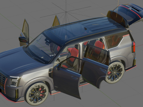 Nissan Patrol Nismo 和 Armada Nismo 2026 带内饰 3D 模型