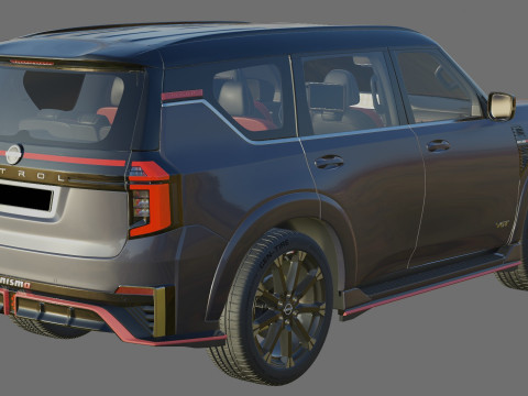 Nissan Patrol Nismo 和 Armada Nismo 2026 带内饰 3D 模型