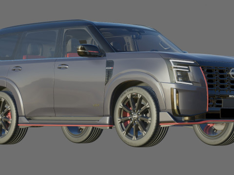 Nissan Patrol Nismo 和 Armada Nismo 2026 带内饰 3D 模型