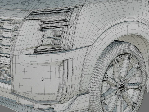 इंटीरियर के साथ निसान पेट्रोल निस्मो और आर्मडा निस्मो 2026 3D मॉडल