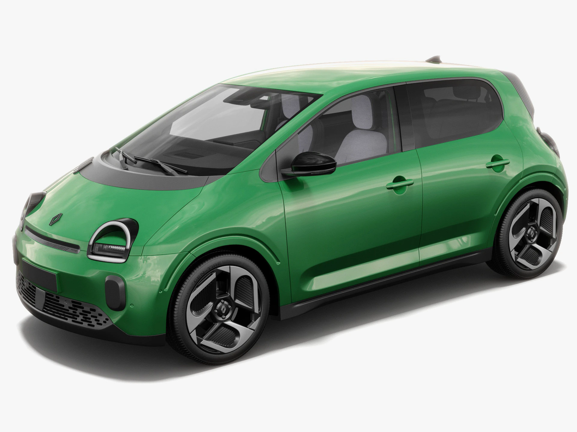 Renault Twingo E-Tech EV 2027 with interior 3D Model .c4d .max .obj .3ds .fbx .stl .blend