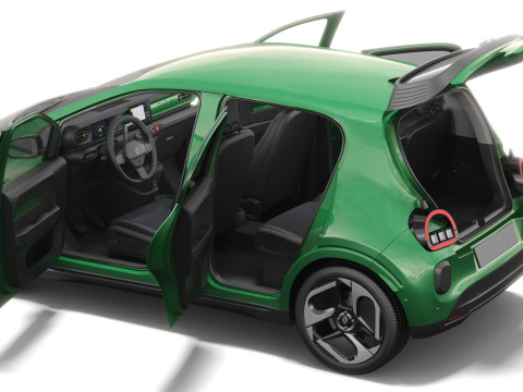 Renault Twingo E-Tech EV 2027 com interior Modelo 3D