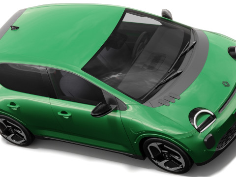 Renault Twingo E-Tech EV 2027 com interior Modelo 3D