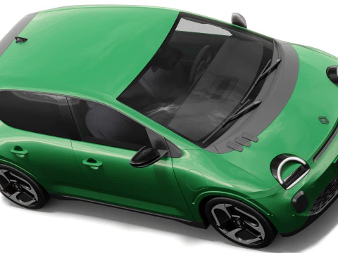 Renault Twingo E-Tech EV 2027 with interior 3D Model