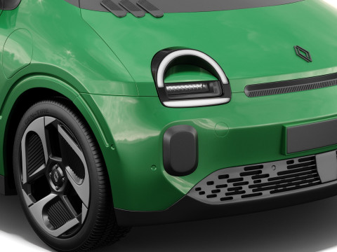 Renault Twingo E-Tech EV 2027 com interior Modelo 3D