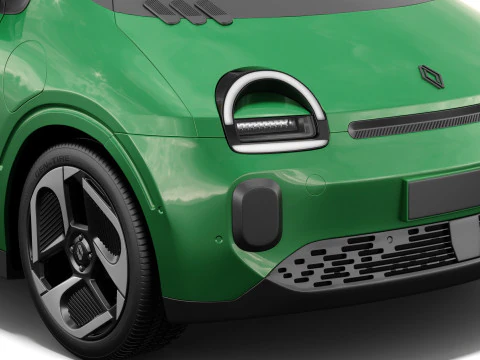 Renault Twingo E-Tech EV 2027 with interior 3D Model