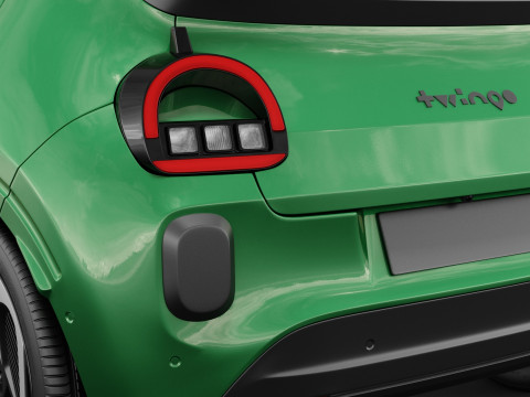 Renault Twingo E-Tech EV 2027 com interior Modelo 3D