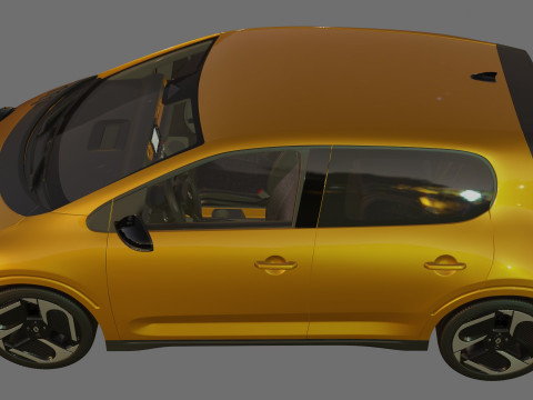 Renault Twingo E-Tech EV 2027 com interior Modelo 3D