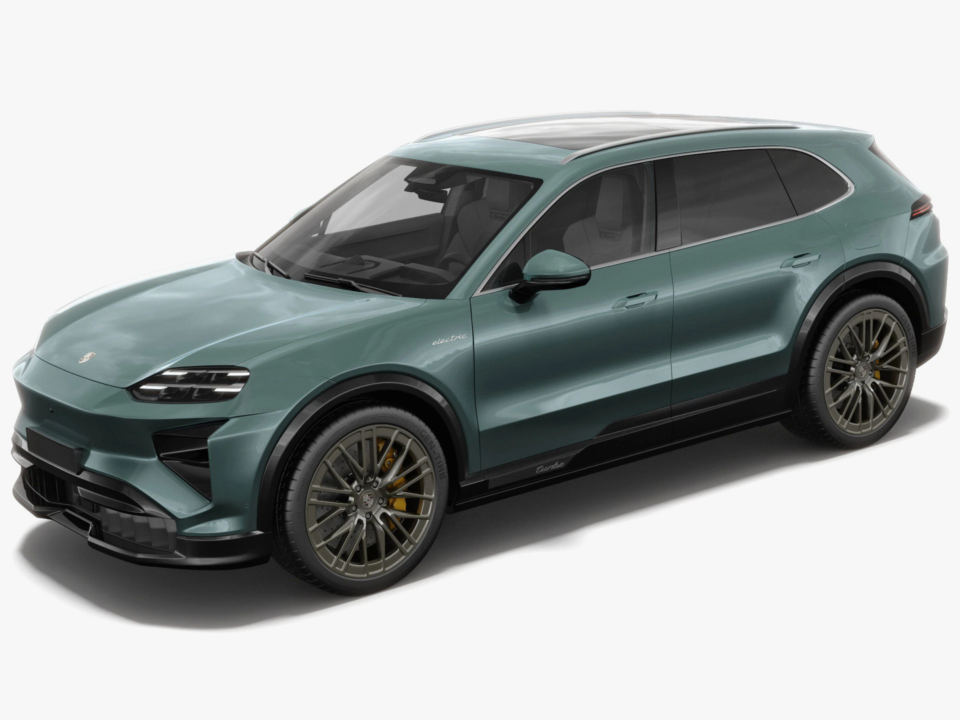 Porsche Cayenne Turbo Elettrica 2027 con interni Modello 3D .c4d .max .obj .3ds .fbx .stl .blend