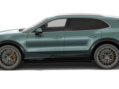 Porsche Cayenne Turbo Elettrica 2027 con interni Modello 3D
