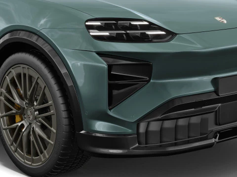 Porsche Cayenne Turbo Elettrica 2027 con interni Modello 3D