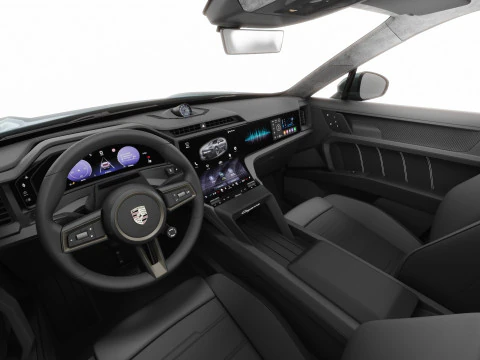 Porsche Cayenne Turbo Elettrica 2027 con interni Modello 3D