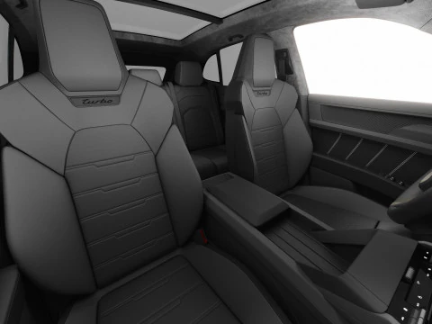 Porsche Cayenne Turbo Elettrica 2027 con interni Modello 3D