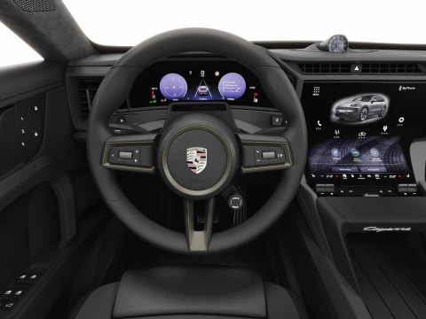 Porsche Cayenne Turbo Elettrica 2027 con interni Modello 3D