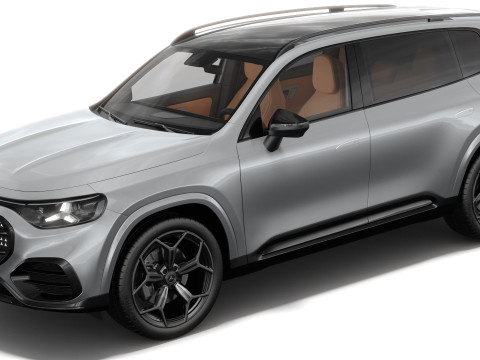 인테리어가 포함된 Mercedes-Benz GLB 2027 AMG 라인 3D 모델