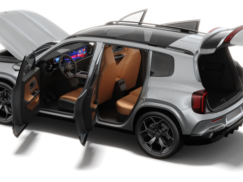 인테리어가 포함된 Mercedes-Benz GLB 2027 AMG 라인 3D 모델