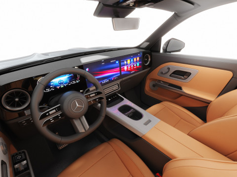 인테리어가 포함된 Mercedes-Benz GLB 2027 AMG 라인 3D 모델
