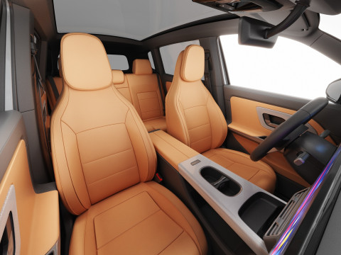 인테리어가 포함된 Mercedes-Benz GLB 2027 AMG 라인 3D 모델