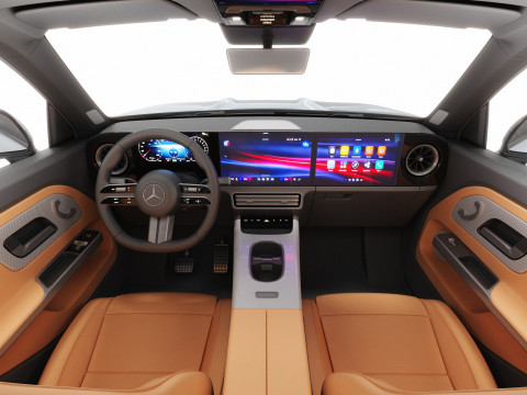 인테리어가 포함된 Mercedes-Benz GLB 2027 AMG 라인 3D 모델