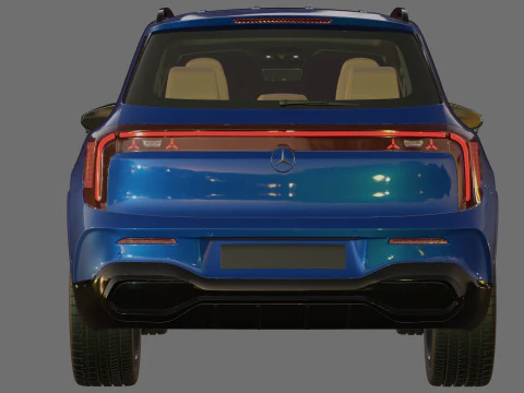 इंटीरियर के साथ मर्सिडीज-बेंज जीएलबी 2027 एएमजी-लाइन 3D मॉडल