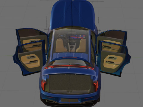 인테리어가 포함된 Mercedes-Benz GLB 2027 AMG 라인 3D 모델