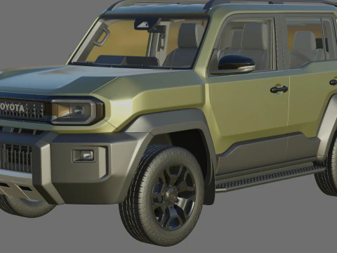 Toyota Land Cruiser FJ 2027 con interni Modello 3D
