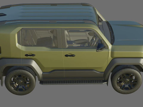 Toyota Land Cruiser FJ 2027 con interni Modello 3D