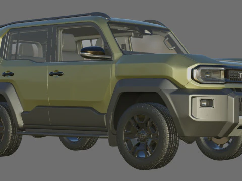 Toyota Land Cruiser FJ 2027 con interni Modello 3D