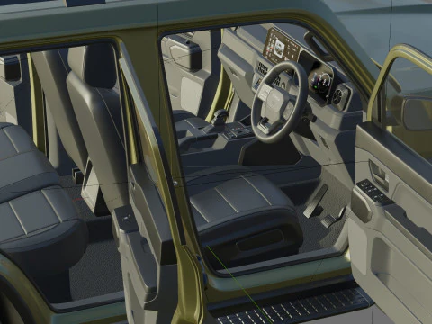 Toyota Land Cruiser FJ 2027 con interni Modello 3D