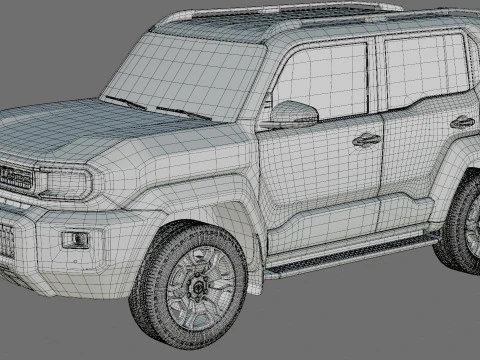 Toyota Land Cruiser FJ 2027 con interni Modello 3D