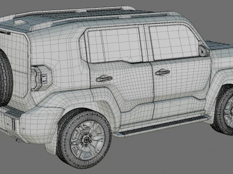 Toyota Land Cruiser FJ 2027 con interni Modello 3D