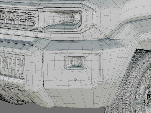 Toyota Land Cruiser FJ 2027 con interni Modello 3D