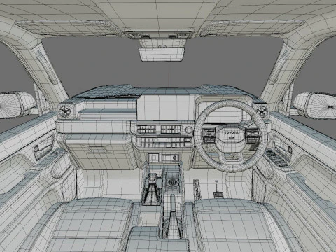 Toyota Land Cruiser FJ 2027 con interni Modello 3D