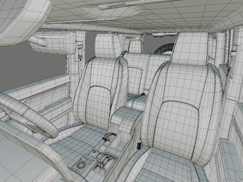 Toyota Land Cruiser FJ 2027 con interni Modello 3D
