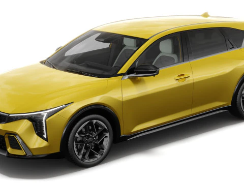 Kia K4 2026 with interior 3D Model