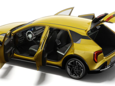 Kia K4 2026 with interior 3D Model