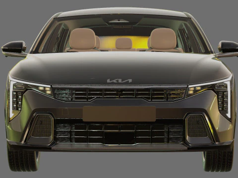 Kia K4 2026 with interior 3D Model